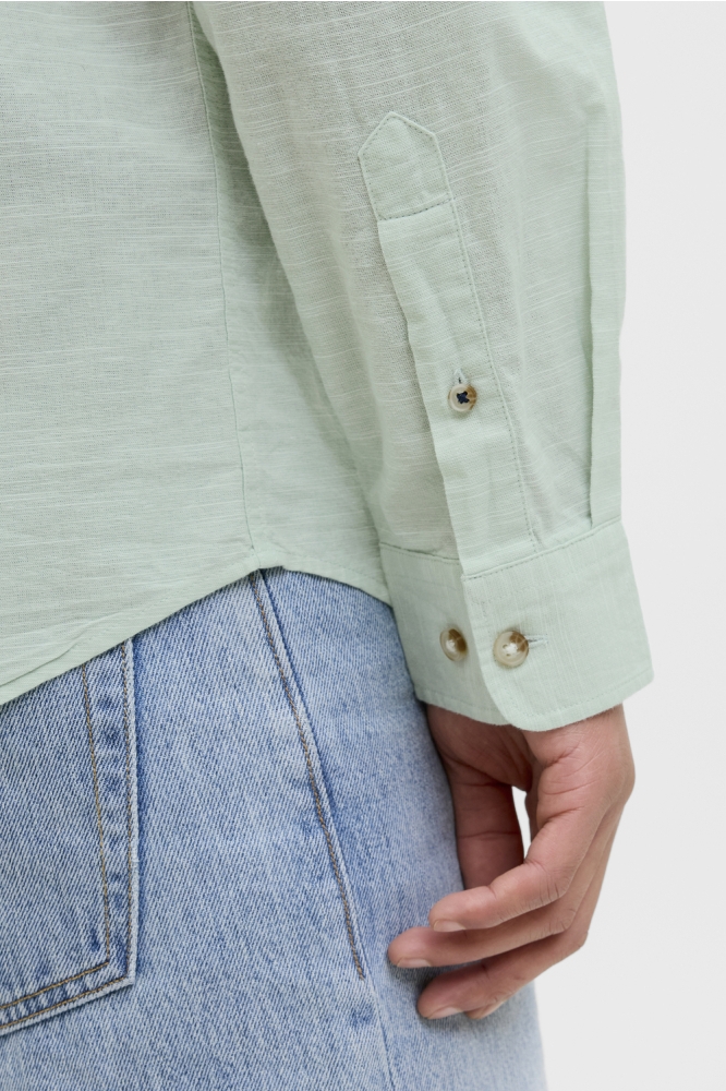 JJESUMMER SHIRT LS SN 12269315 ICEBERG GREEN